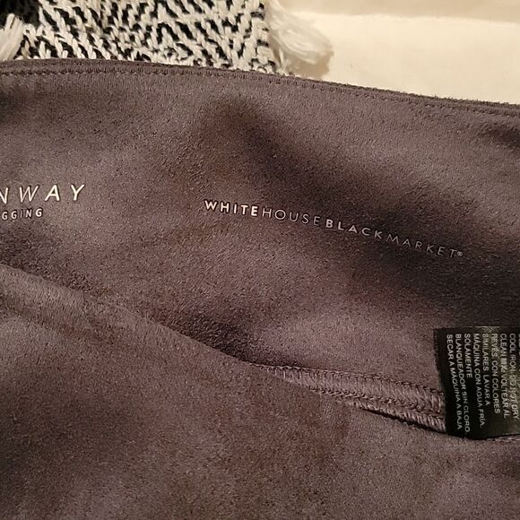WHBM grey smoke runway leggings faux suede - Picture 12 of 13